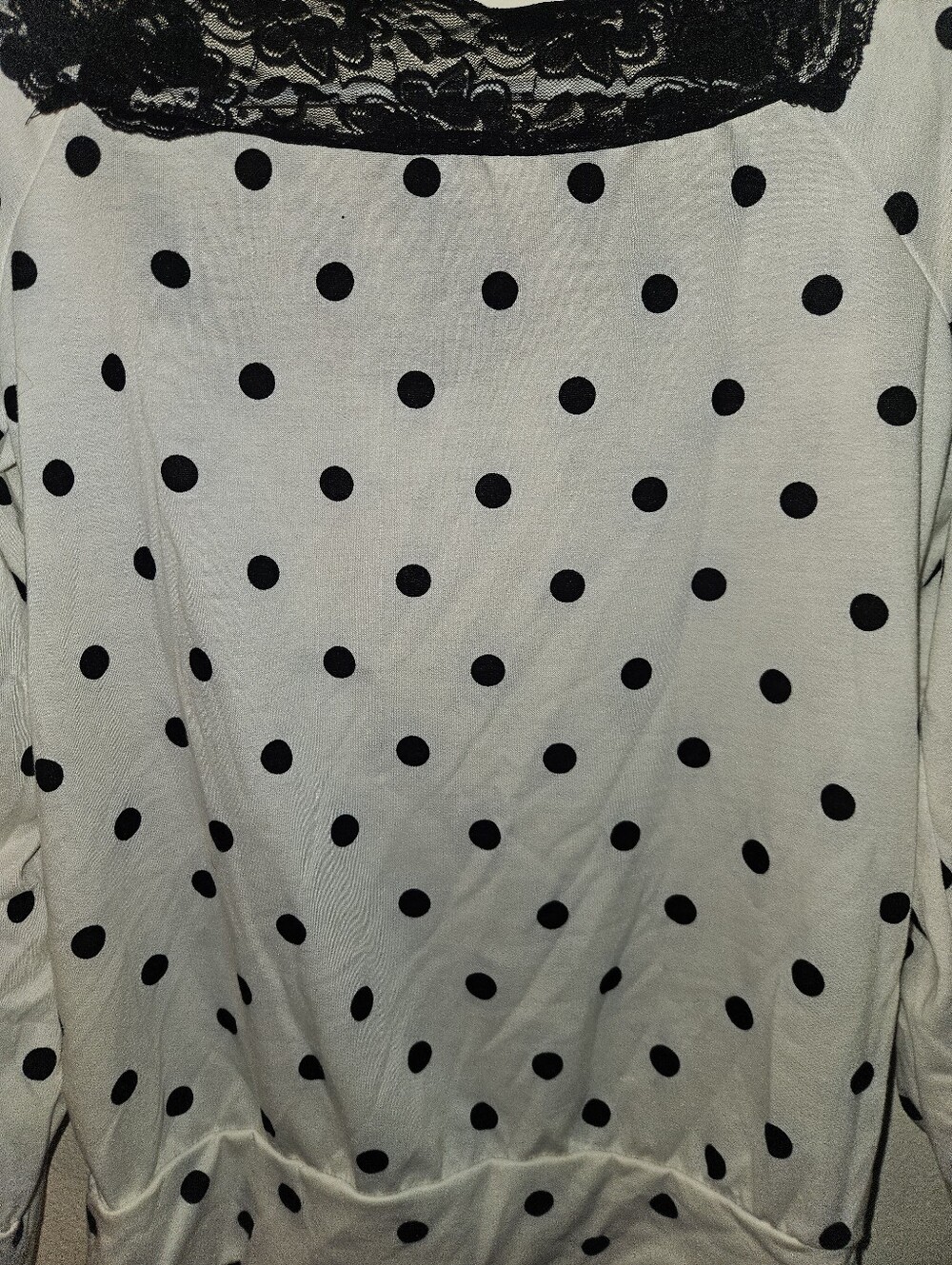 Agnes & Dora Womans Long Sleeve Polka Dot Top Size S - Picture 9 of 12